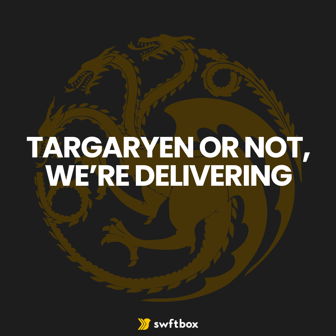 swftbox's tweet photo. Watch your favorite shows without worrying about your deliveries! 

#swftbox #lastmiledelivery #ironthrone #gameofthrones #houseofthedragon #targaryen #got #hbo https://t.co/KTp0tdZNYh
