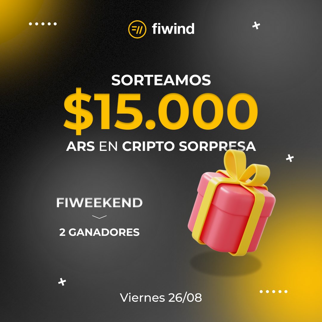 fiwind_io's tweet photo. ¿Cortamos semana y arrancamos el #Fiweekend? 
Este se viene con premio en #cripto sorpresa 👀

Para participar 👇🏻

✅  Seguinos
🔁  RT este post
📲   Registrate en fiwind

🕛 El #sorteo se realizará el 26/08 al mediodía y los premios se acreditarán en cuentas de fiwind. https://t.co/eJecaU0oFO