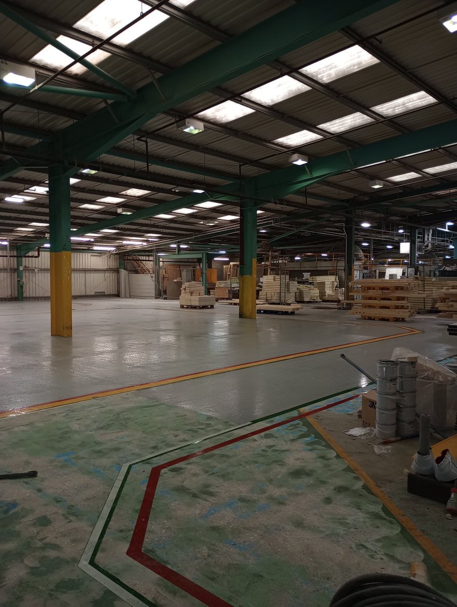 Area nearly complete at caravan manufacturing site. Place is on shut down so it's a big push to get any changes or maintenance work done . <a href="/resbuild/">RBP Limited</a> epoxy installed by <a href="/Resin_Tom/">Resin_tom</a> <a href="/floorpainters/">Floor Painters Ltd</a>