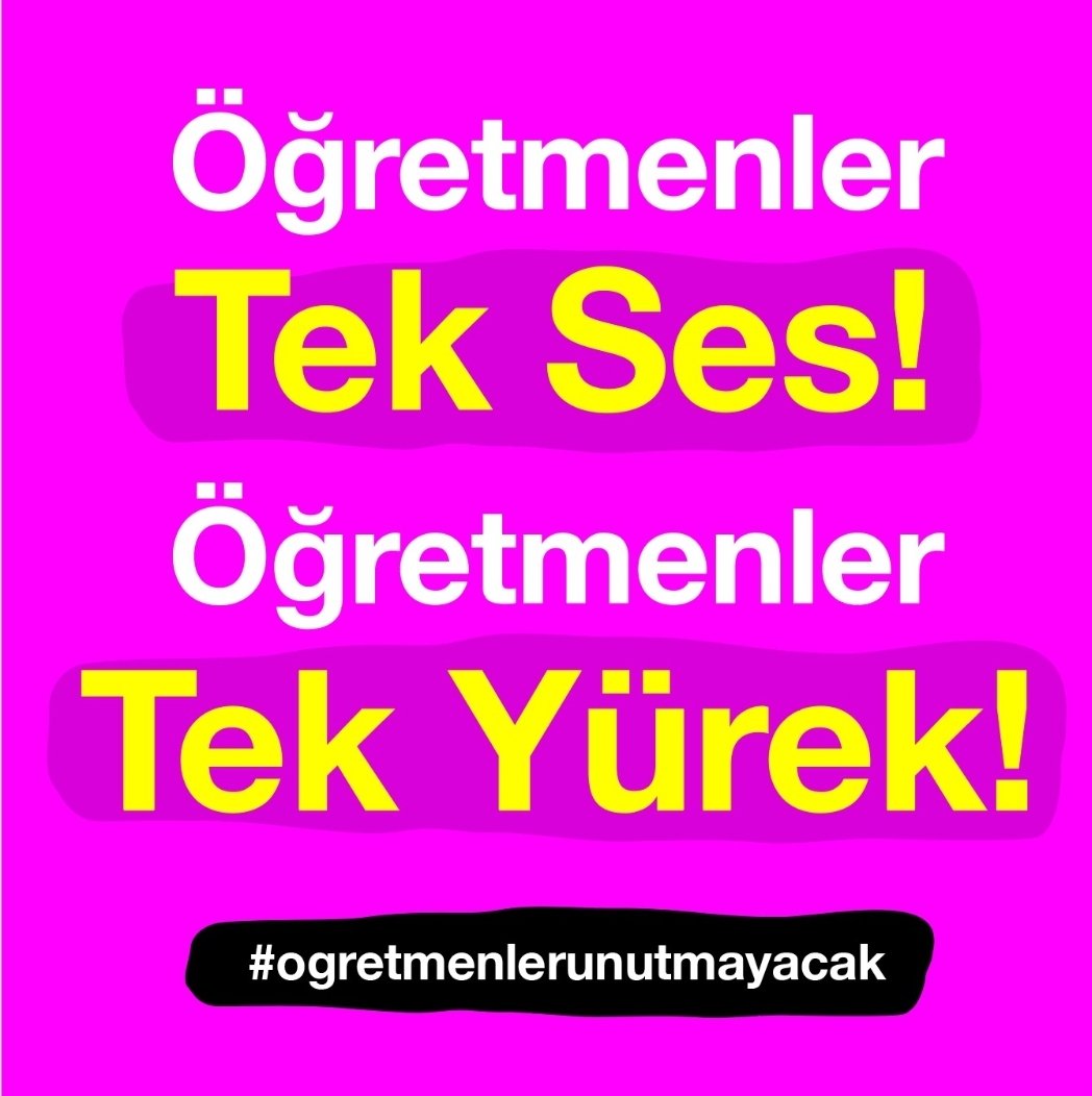 Unutmayacağız 

#ogretmenlerunutmayacak