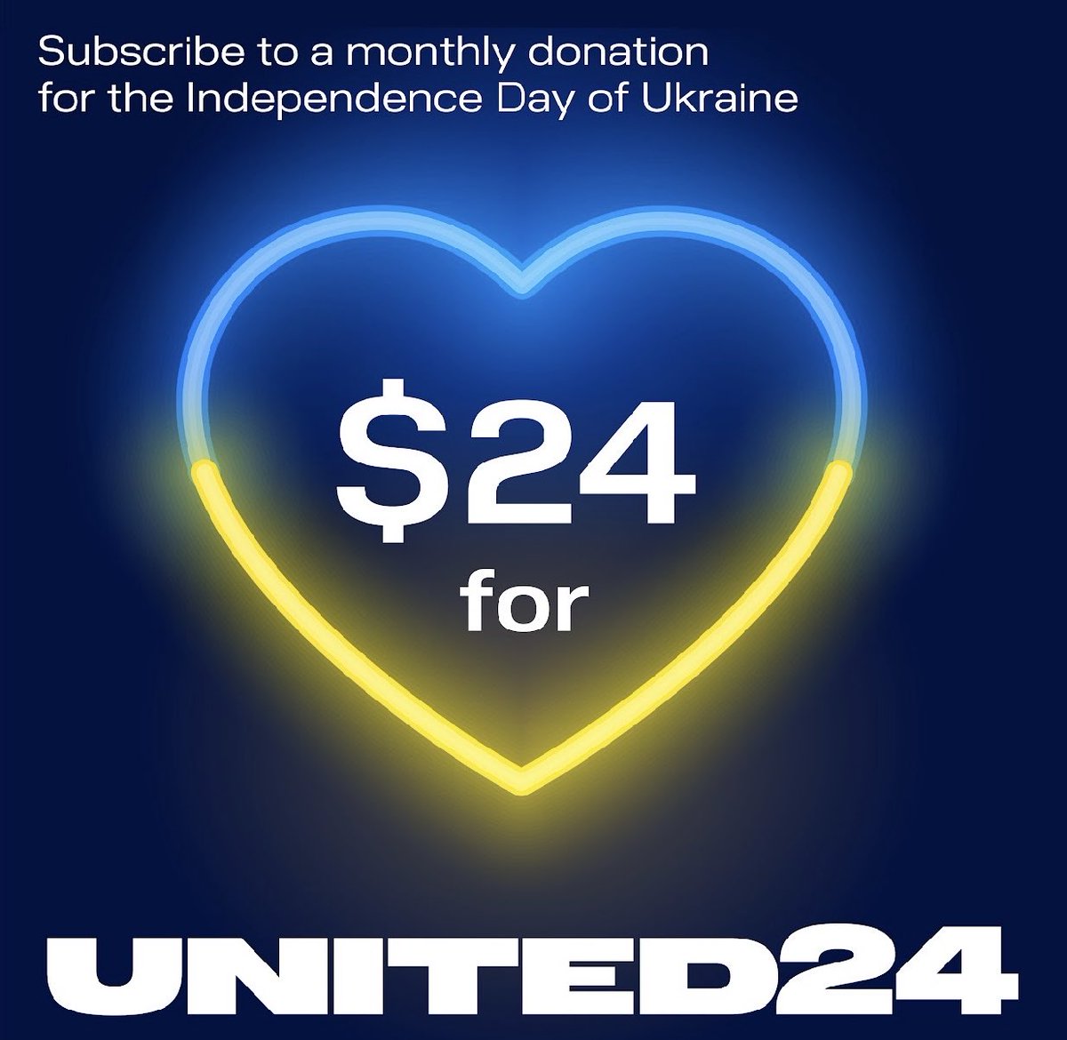 Today is Independence Day of Ukraine, and the sixth month of the ongoing war.  Please join me in supporting President Zelenskyy’s 24,000 Friends of Ukraine Project.  By donating $24 to United24 you will help to provide wounded Ukrainians with medical aid.