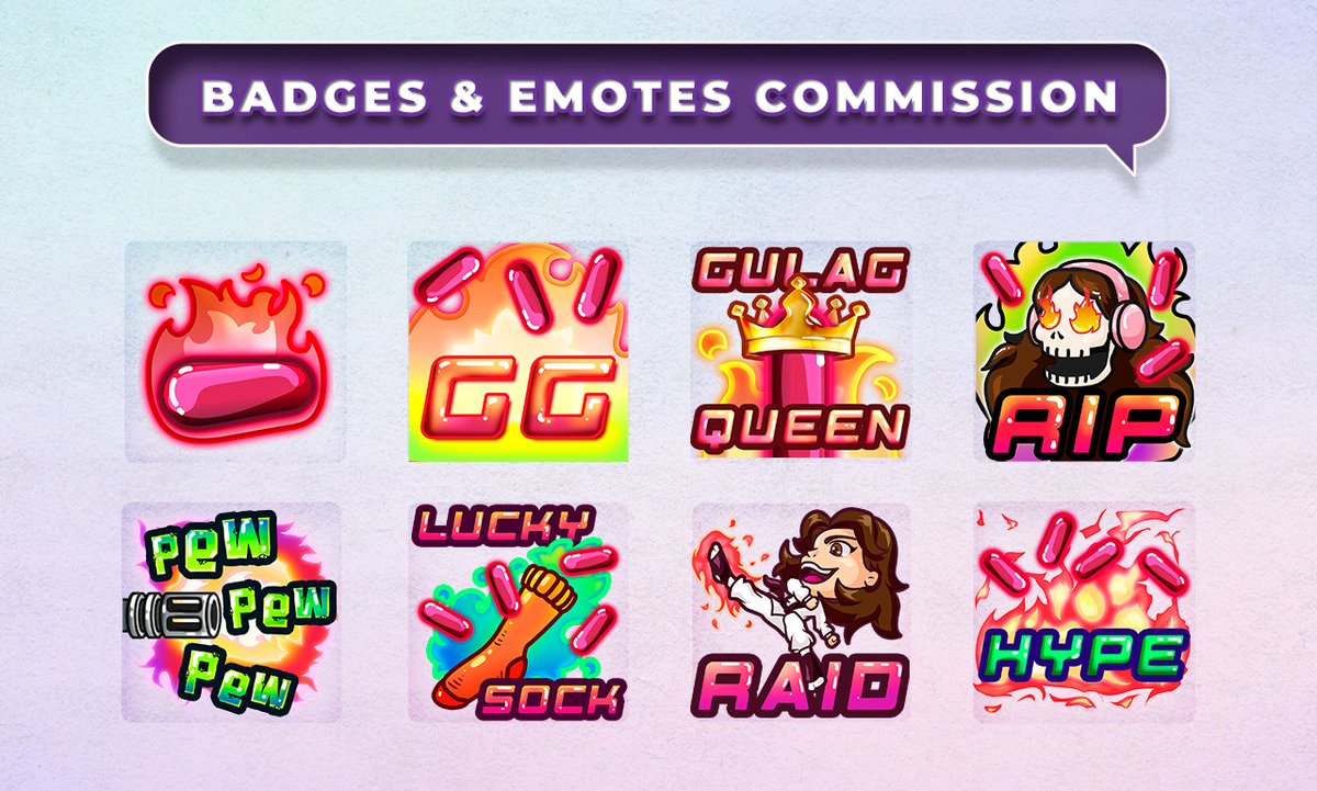nagaratsu's tweet photo. Check out my Gig on Fiverr: I will create cool custom emotes, badges for your twitch, discord https://t.co/P5N7TbdNMS https://t.co/MgOsIpfrqs