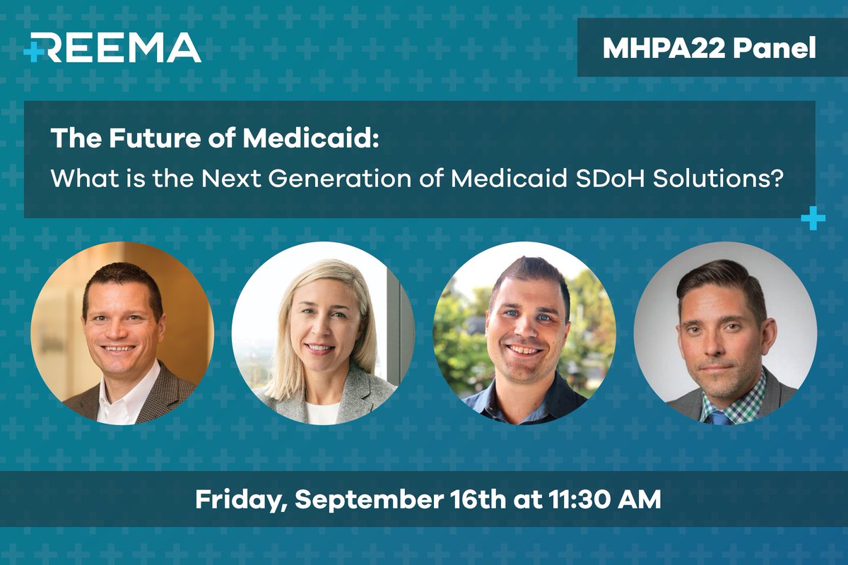 @ReemaHealth is gearing up to speak on a panel with @UHCCS, @SocDetermined, and @healthsperien at @MHPA's #MHPA22 conference the morning of Sept 16th about the future of Medicaid and the next generation of SDoH solutions. It’s going to be dynamic and insightful—don’t miss it!