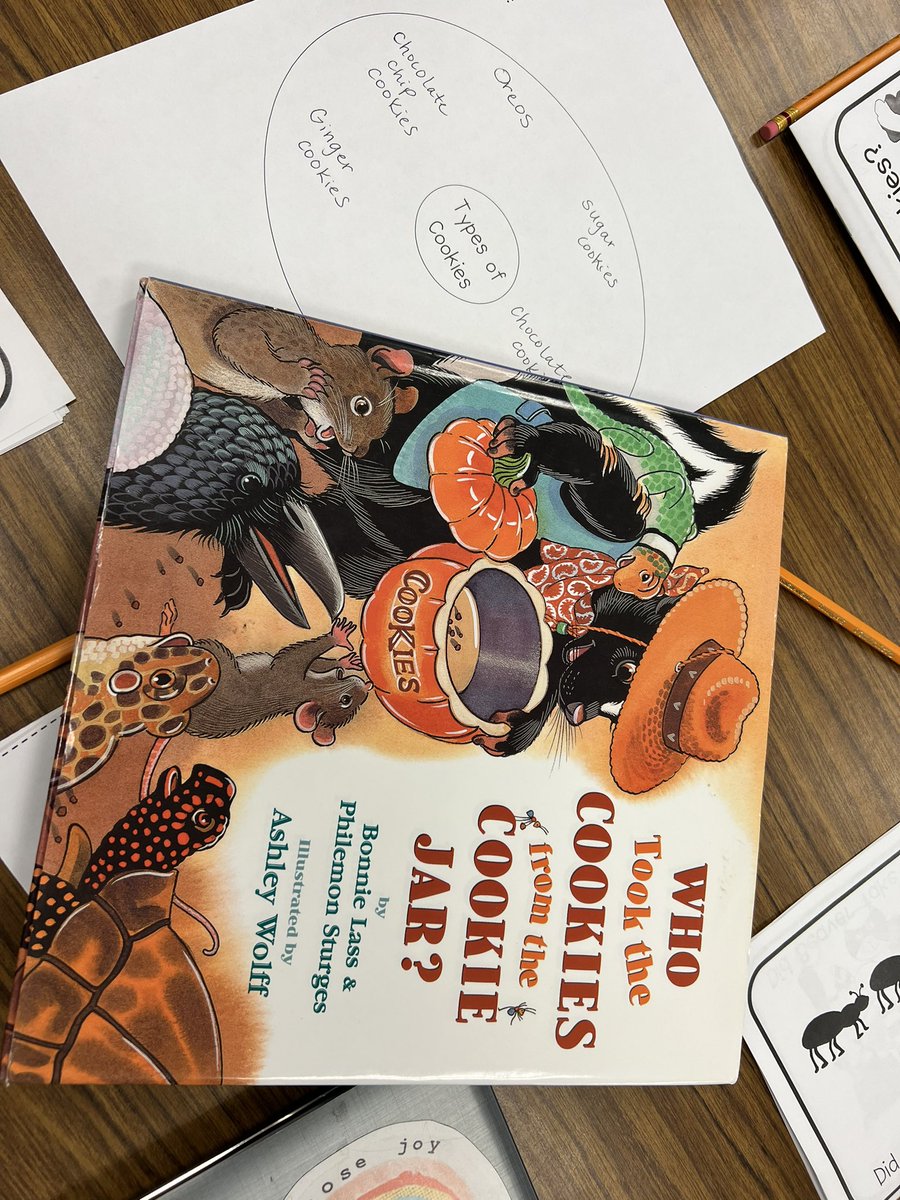 GabrielleHarms8's tweet photo. Who stole the cookies from the cookie jar? Who me? Couldn’t be! Building background knowledge and accessing prior knowledge is not only easy but fun! #WEareLakota #NeedToSucceedCECS @Creeksidetweet https://t.co/f00ZQFoXub