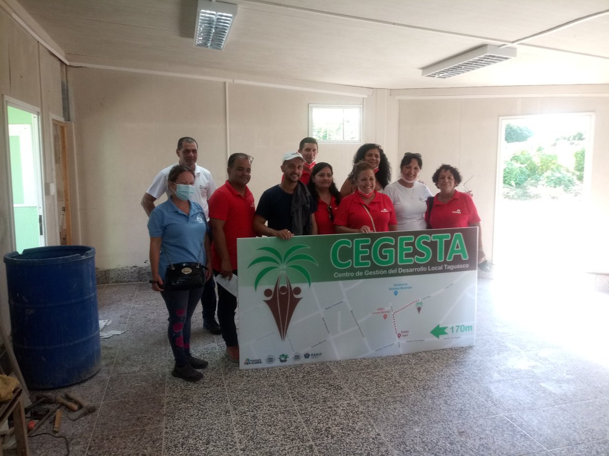 PTaguasco's tweet photo. Como parte del recorrido que realiza hoy el Proyecto POSAS #Cuba en el municipio #Taguasco, se visitan el Centro de Gestión para el Desarrollo Local y el Mercado de Nuevo Tipo del territorio, analizando el aprovechamiento de los beneficios que se otorgan.
#CEGESTA https://t.co/5UthvBtlhz