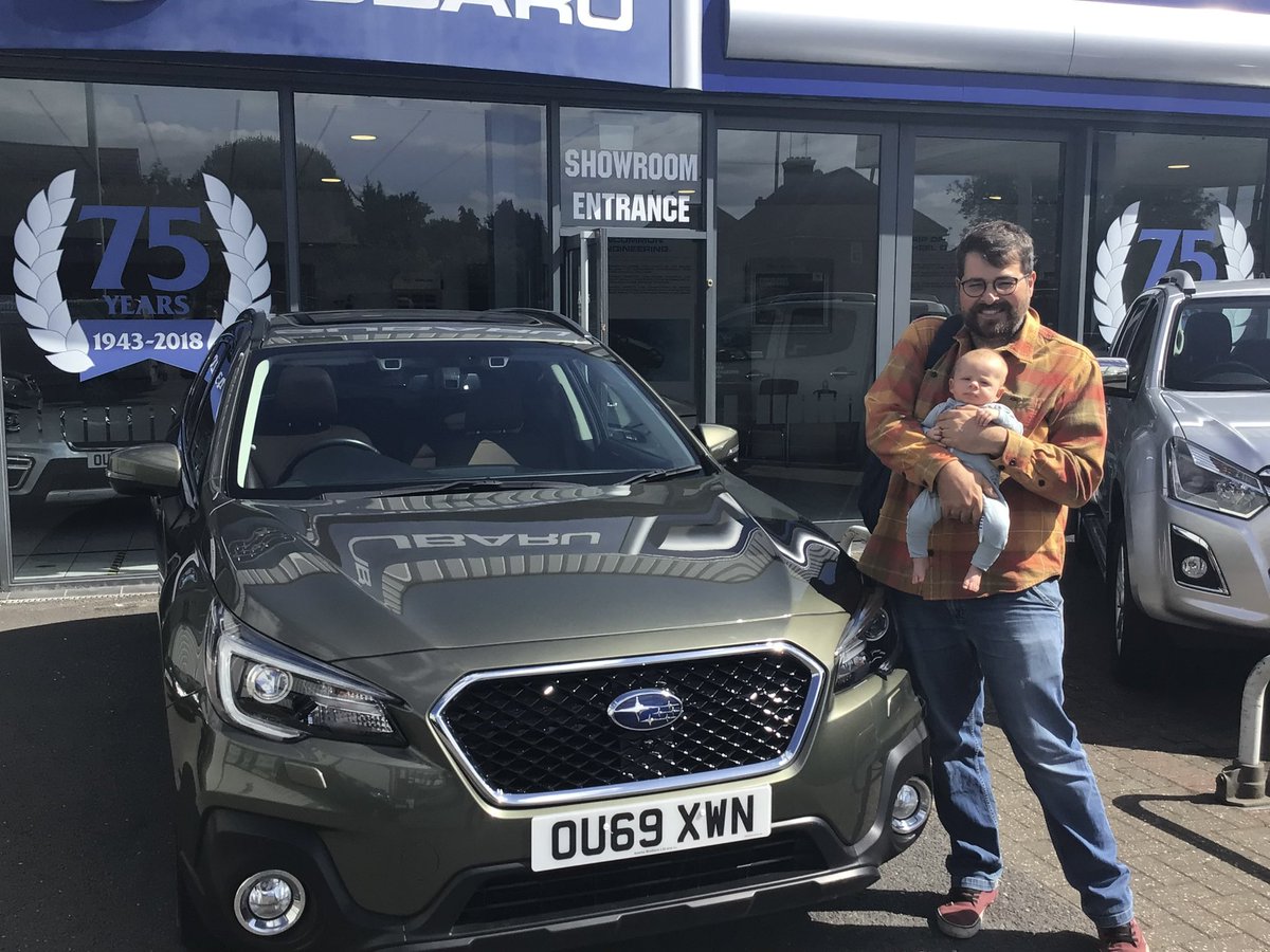 AdamsGroup1943's tweet photo. One of our youngest customers collecting their new #Subaru Outback SE Premium ☺️👶🏻 Congratulations Tom and your lovely family! 

#subaruoutback #subarudealership #familydealership #familyfriendly #buckinghamshire #subaruoutdoor #subaruadventures #subarufamily https://t.co/0tfopTTr6d