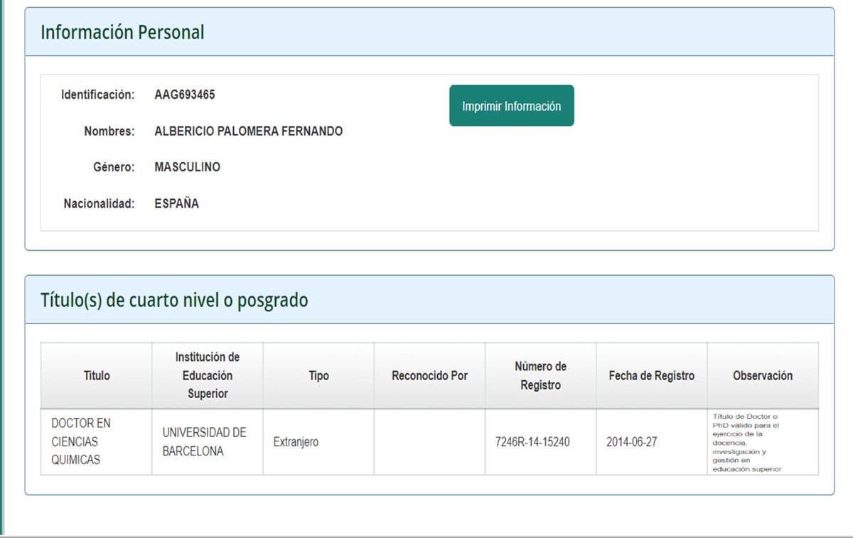 Fernando Albericio (@falbericio) on Twitter photo Candidatura con <a href="/HortensiaRdguez/">Hortensia Rodríguez</a> ha sido rechazada Cumplimos los requisitos. Por error informatico, ha desaparecido una Obervacion en mi Registro de PhD del @EduSuperiorEC. Gracias al apoyo masivo de @ConsejoEst_YT <a href="/asoc_tech/">Asoc. de Profesores de la Universidad Yachay Tech</a> <a href="/asoet_uitey/">ASOET-UITEY</a> Restitucion de la Observacion <a href="/ces_ec/">CES</a> Candidatura con <a href="/HortensiaRdguez/">Hortensia Rodríguez</a> ha sido rechazada Cumplimos los requisitos. Por error informatico, ha desaparecido una Obervacion en mi Registro de PhD del @EduSuperiorEC. Gracias al apoyo masivo de @ConsejoEst_YT <a href="/asoc_tech/">Asoc. de Profesores de la Universidad Yachay Tech</a> <a href="/asoet_uitey/">ASOET-UITEY</a> Restitucion de la Observacion <a href="/ces_ec/">CES</a>