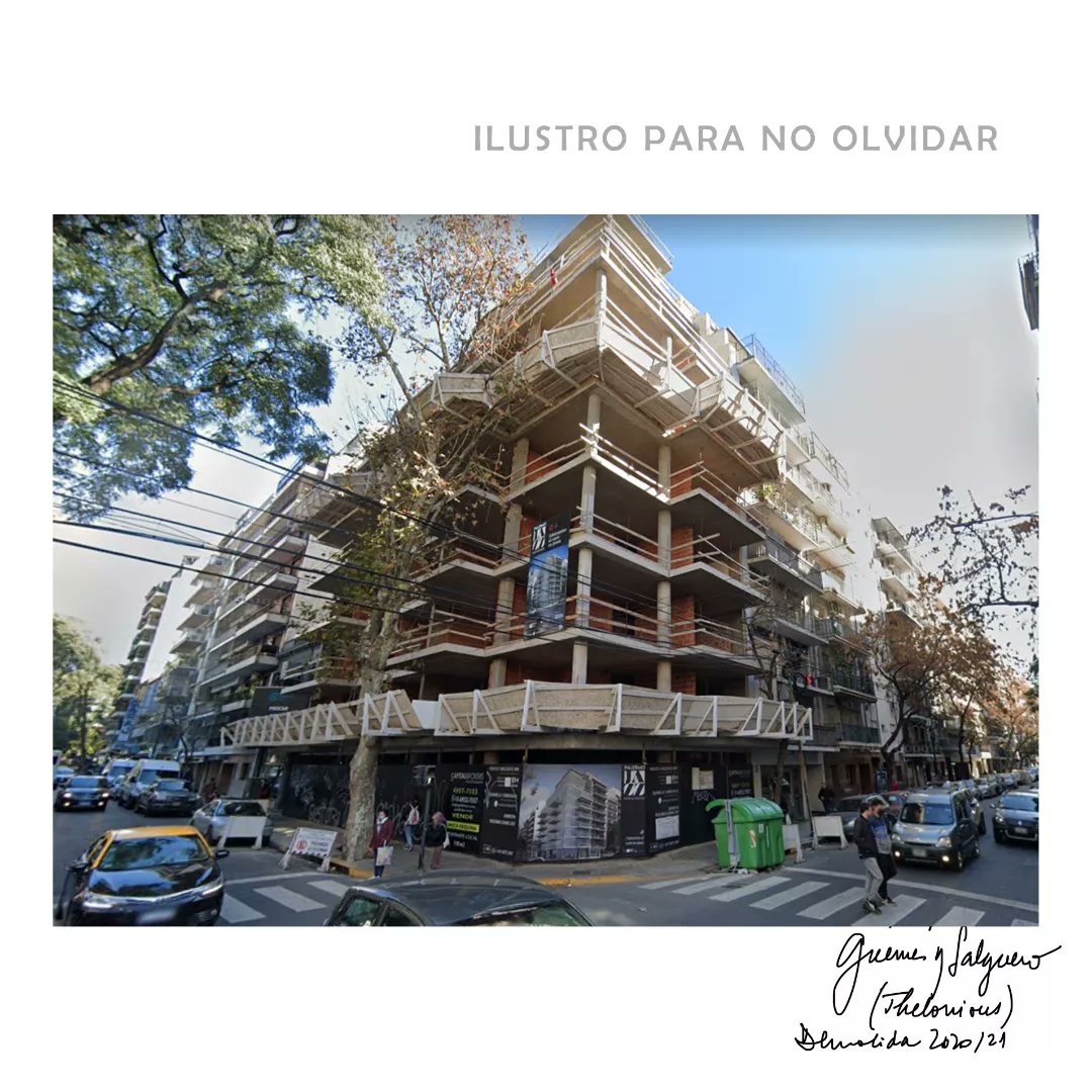 natzkerba's tweet photo. #ilustroparanoolvidar: Guemes y Salguero, demolida 2020/2021
(Lo que un día fue Thelonious ♡)

Sumé una imagen (la 3ra) haciendo zoom out para que tomen dimensión de la densidad constructiva (del desarrollo...) respecto de la.4ta imagen

@bastadedemolerba https://t.co/KVyOjWdBcS