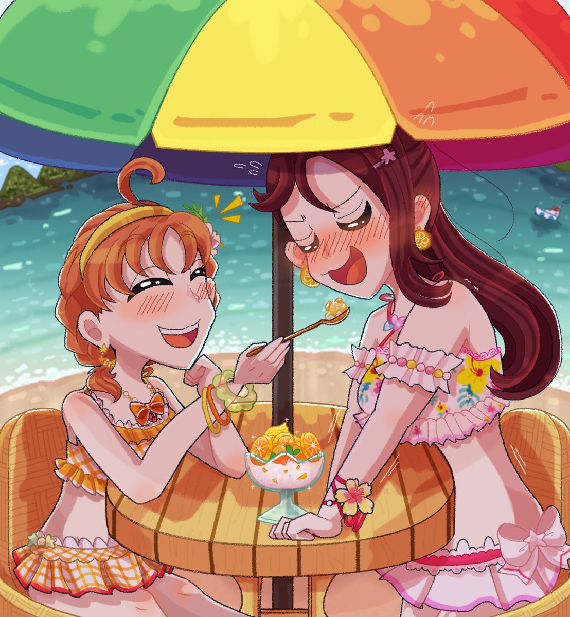 Kingkero18's tweet photo. The best day has arrived🍊🌸 
Happy ChikaRiko day!!!!
#ちかりこ真ん中バースデー https://t.co/EDI9xmUW59