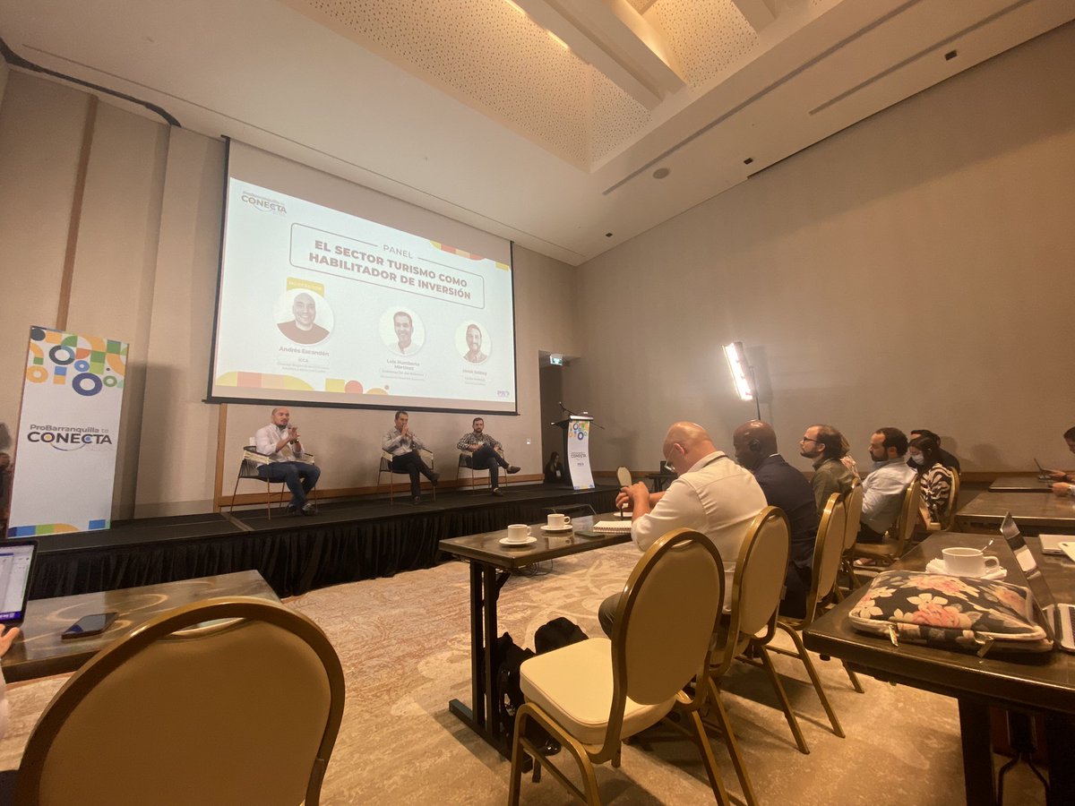 ProBaq's tweet photo. ¡Barranquilla y el Atlántico se abren paso como destino de turismo!
Damos inicio al Panel: "El sector Turismo como habilitador de inversión".
#PBTeConecta 2022. https://t.co/bihV2H2Seg