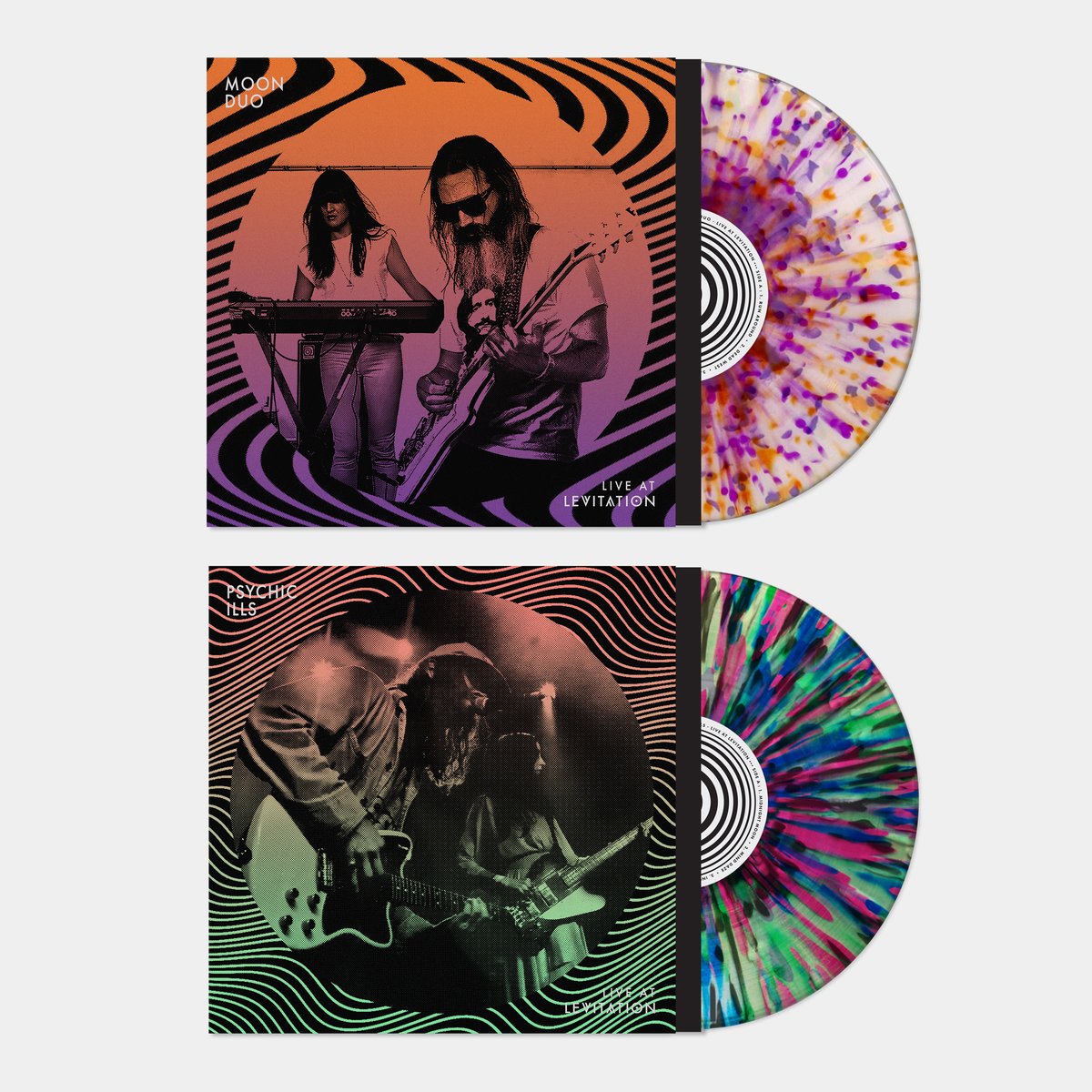 We're stoked to announce exclusive Fuzz Club Editions of the new Live At @LEVITATION LPs from @psychicills and @moonduo 🔥 Out September 30th via @RVRBRECORDS, you can pre-order our editions here: fuzzclub.lnk.to/levitation Limited to 300 copies each