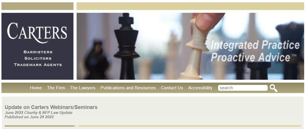 Charity Law Update tweet media