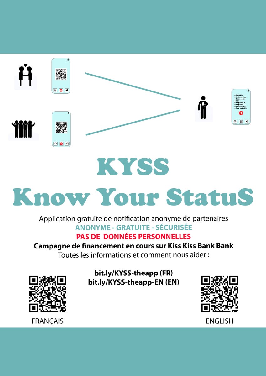 KYSS_TheApp's tweet photo. Elle est belle mon affiche 😁 (bis - sans faute de frappe)
#jeanmichelàpeuprès #designeràpeuprès #KYSStheapp #IST #PrEP #VIH #KissKissBankBank https://t.co/rc88oCelb5