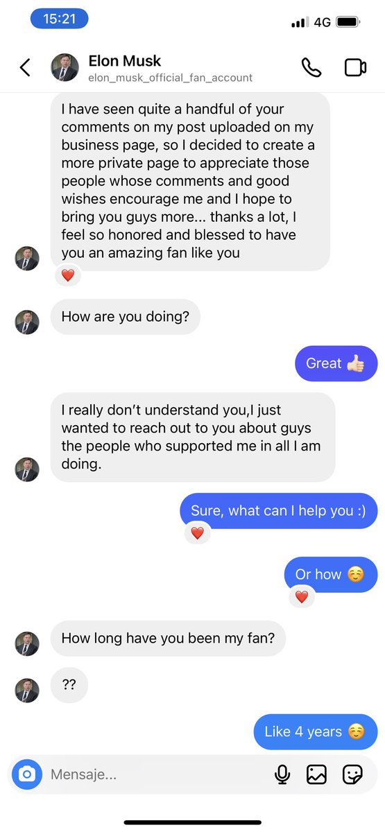 Odtsaga's tweet photo. I’m sooo lucky because @elonmusk sent me a message and looks soooo real…
😂🤣😂🤣
#Elon #ElonMusk #IWantToBeRich 😜😜😜😜😜 https://t.co/iHvjUYgVEd