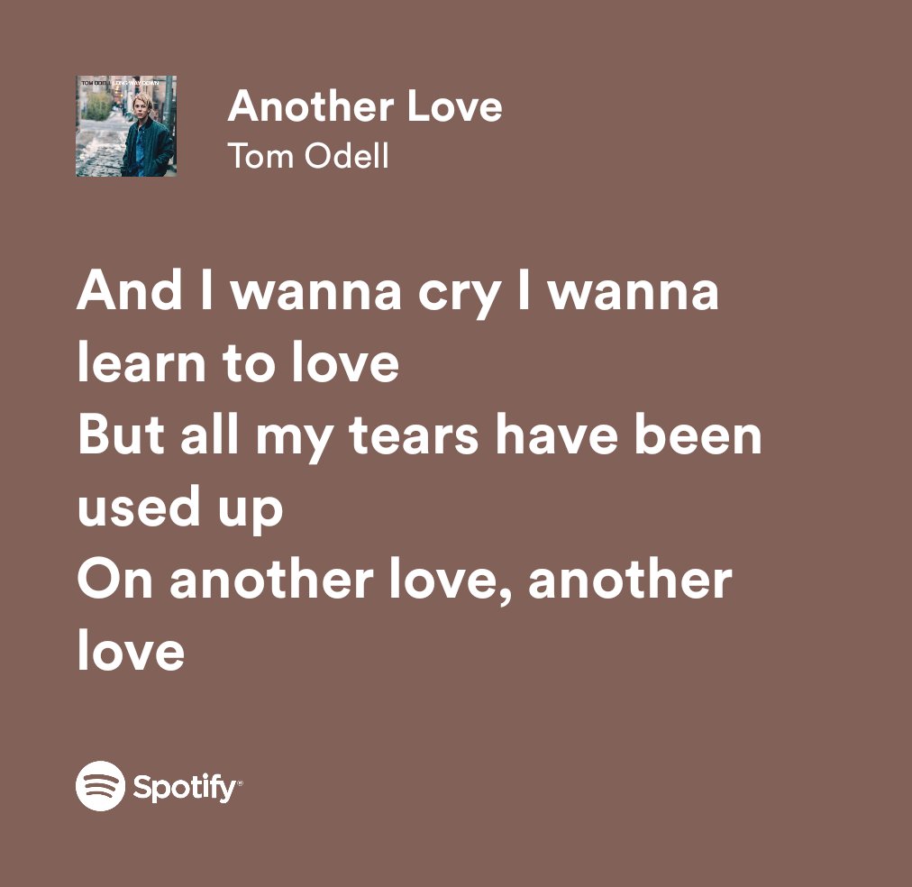 Tom Odell – Another Love Lyrics