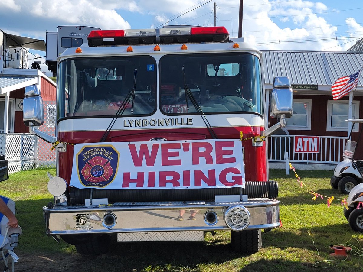 Looking for a rewarding opportunity like no other to contribute to your community? Ever thought about being a firefighter? 

Do you live or work in Lyndon? 

Stop by the Emergency Service building at the fair this week &amp; talk to our firefighters about becoming a firefighter.