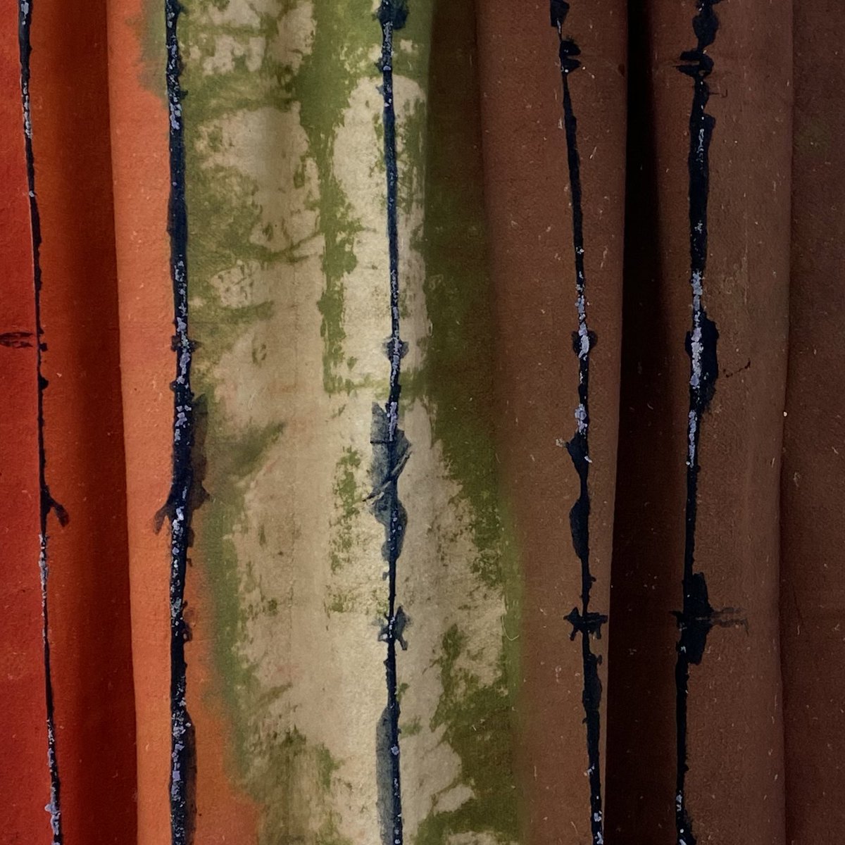 MehrajArts's tweet photo. Been busy in the #studio #dye #printroom @uhcreatives for #sbadoesherma! #textiles #textileart #textileartist #dye #sculturaltextiles https://t.co/EyX87t1isL