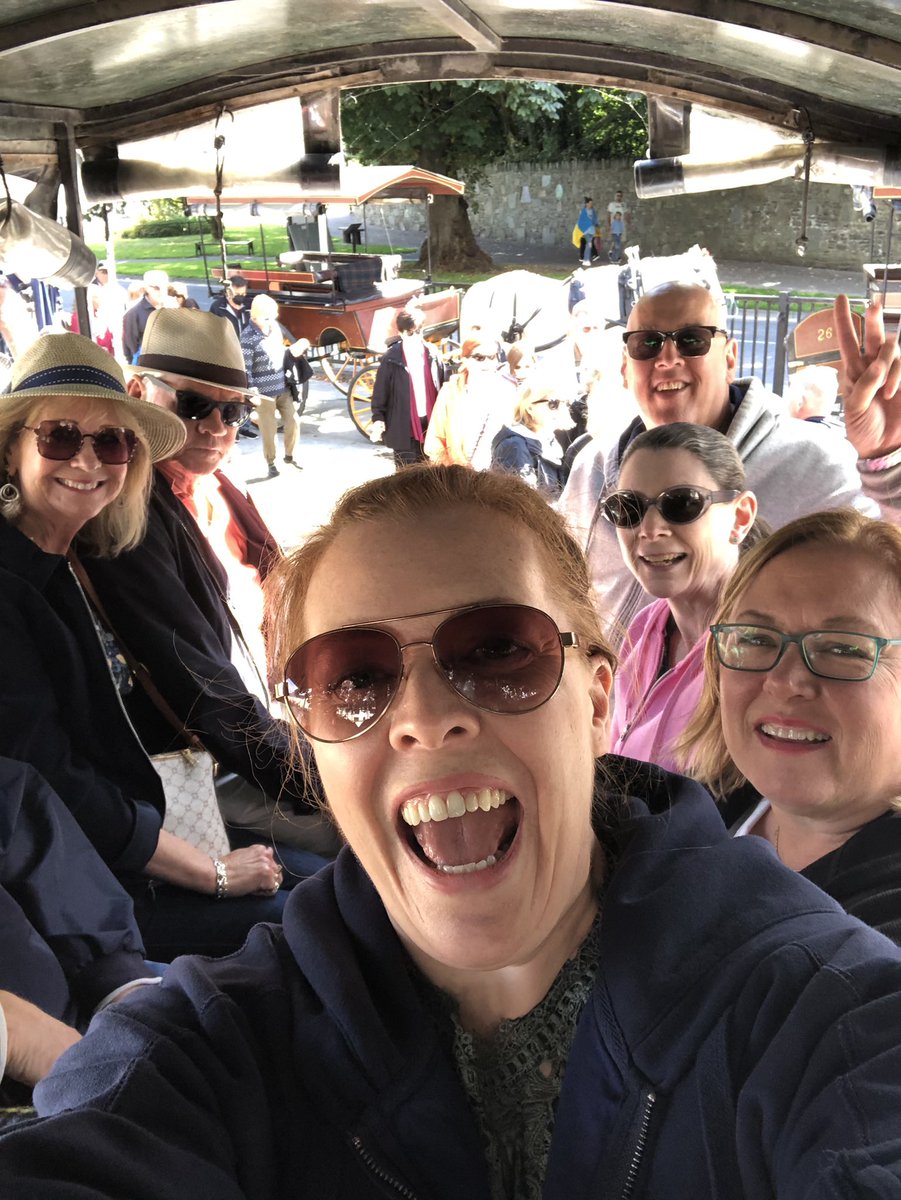 CrystalAWalker_'s tweet photo. Hellooo, Killarney! Another stop on our Shades of Ireland tour! Today, a buggy ride, castle, and boat ride! #Ireland #gocollette #vacation #makingmemories https://t.co/8nFd4HmttV