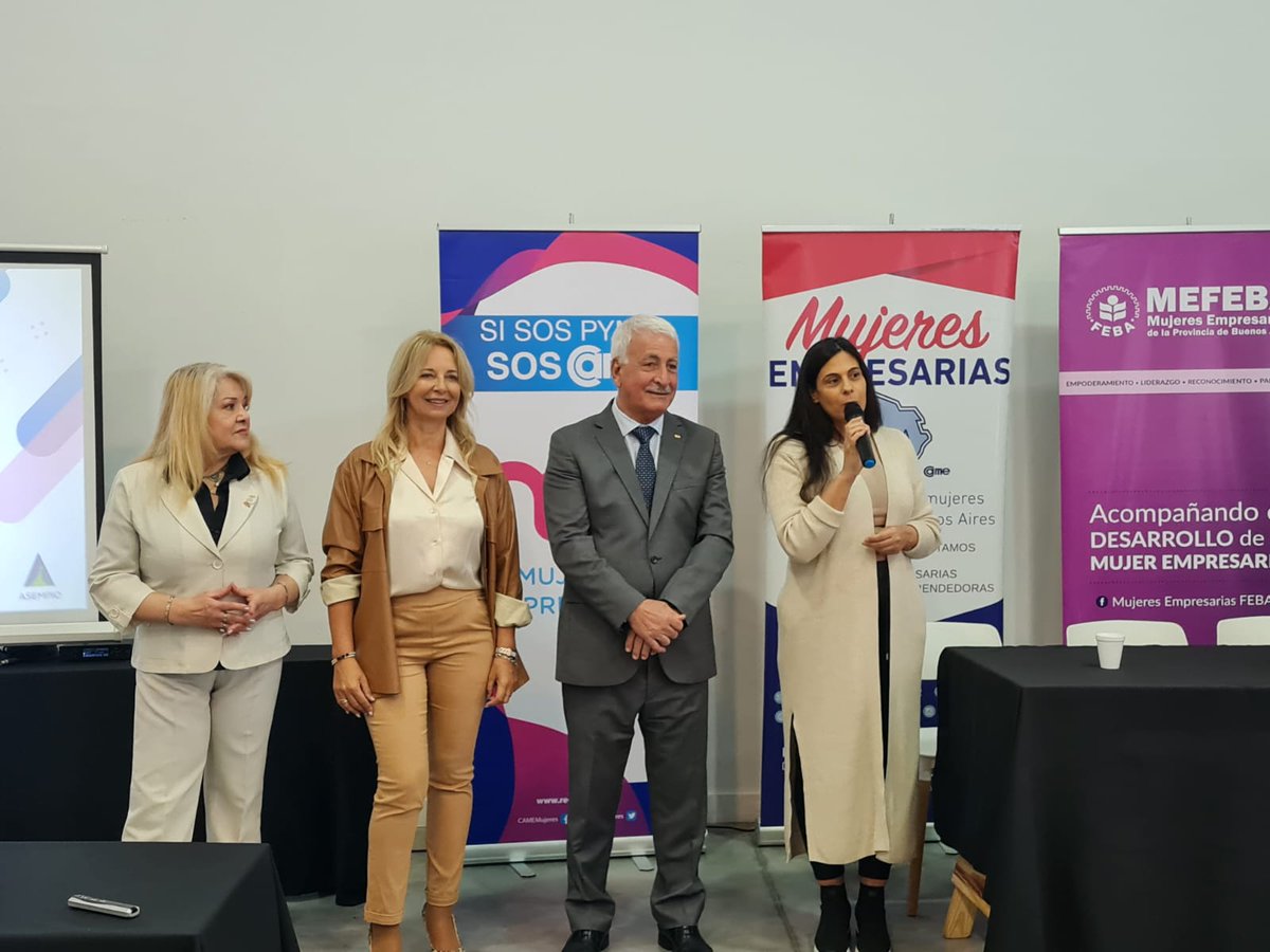 CAMEMujeres's tweet photo. 📌 #AHORA Estamos realizando el Encuentro de #MujeresCAME de CABA y Buenos Aires “La innovación y la creatividad para la gestión de hoy”, con la participación de nuestra directora @mlaurateruel y referentes de Mujeres @febaOK;  @mujeresfecoba y @ASEMPIOPYMES. https://t.co/vVx7LqGBUv