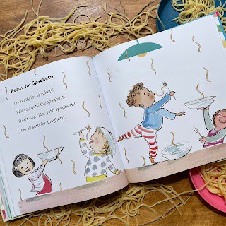 BookBairn's tweet photo. The way Rosen plays with sounds and language makes the poems fun and silly to read aloud, enduring giggles and encouraging children to repeat the refrains as well as adding their own lines to the poem! | AD @WalkerBooksUK

Read more  https://t.co/Q73tBr6h5b

#ReadyforSpaghetti https://t.co/OyoIbPXN7u
