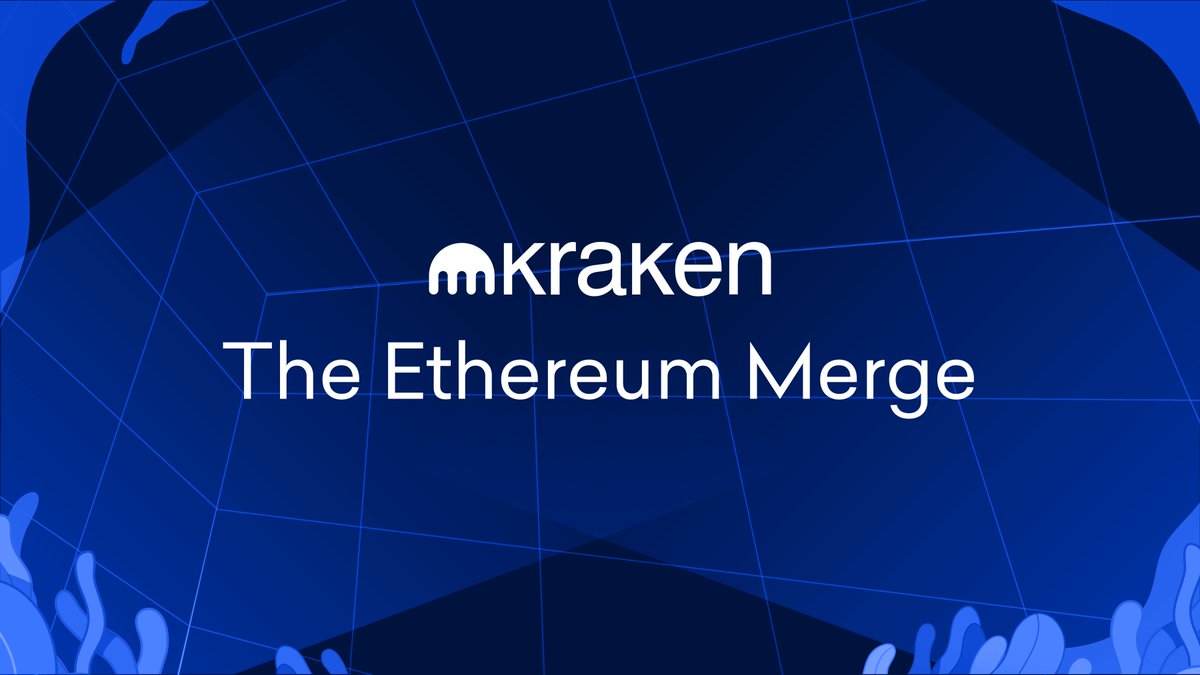 krakenfx's tweet photo. The Ethereum Merge is coming — and Kraken will support it!
 
Here’s what to expect:
 
🗓 Merge to take place in September 2022
ℹ️ We’ll evaluate any forked tokens following our standard review process
 
More details 👉 https://t.co/YrbdvV1jdO https://t.co/QhTw1YiBaz
