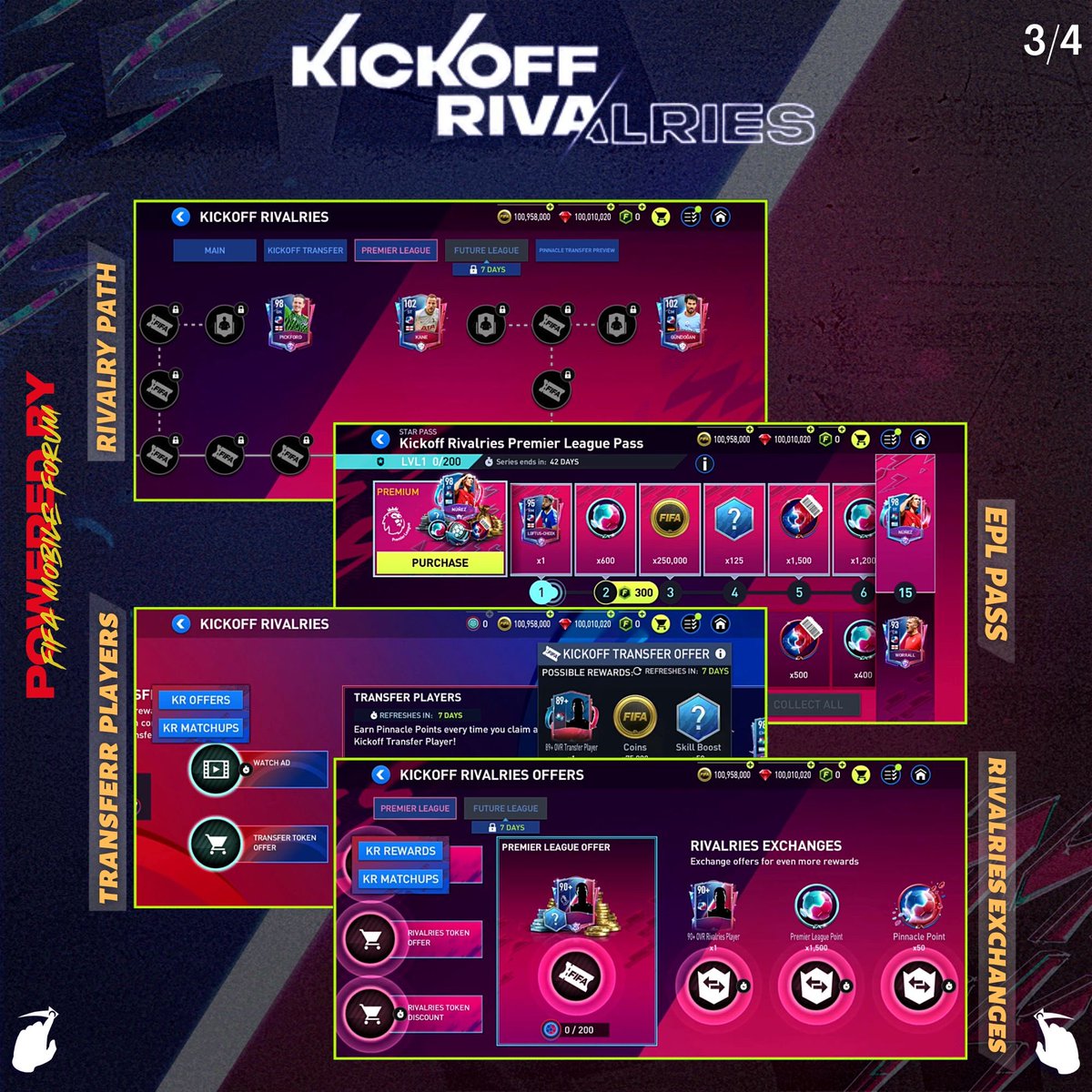 EAFCMobileForum's tweet photo. Key Information from the EA Live Twitch Stream on the NEW KickOff Rivalries Event! 👀📝 https://t.co/BBpCtP6ehK