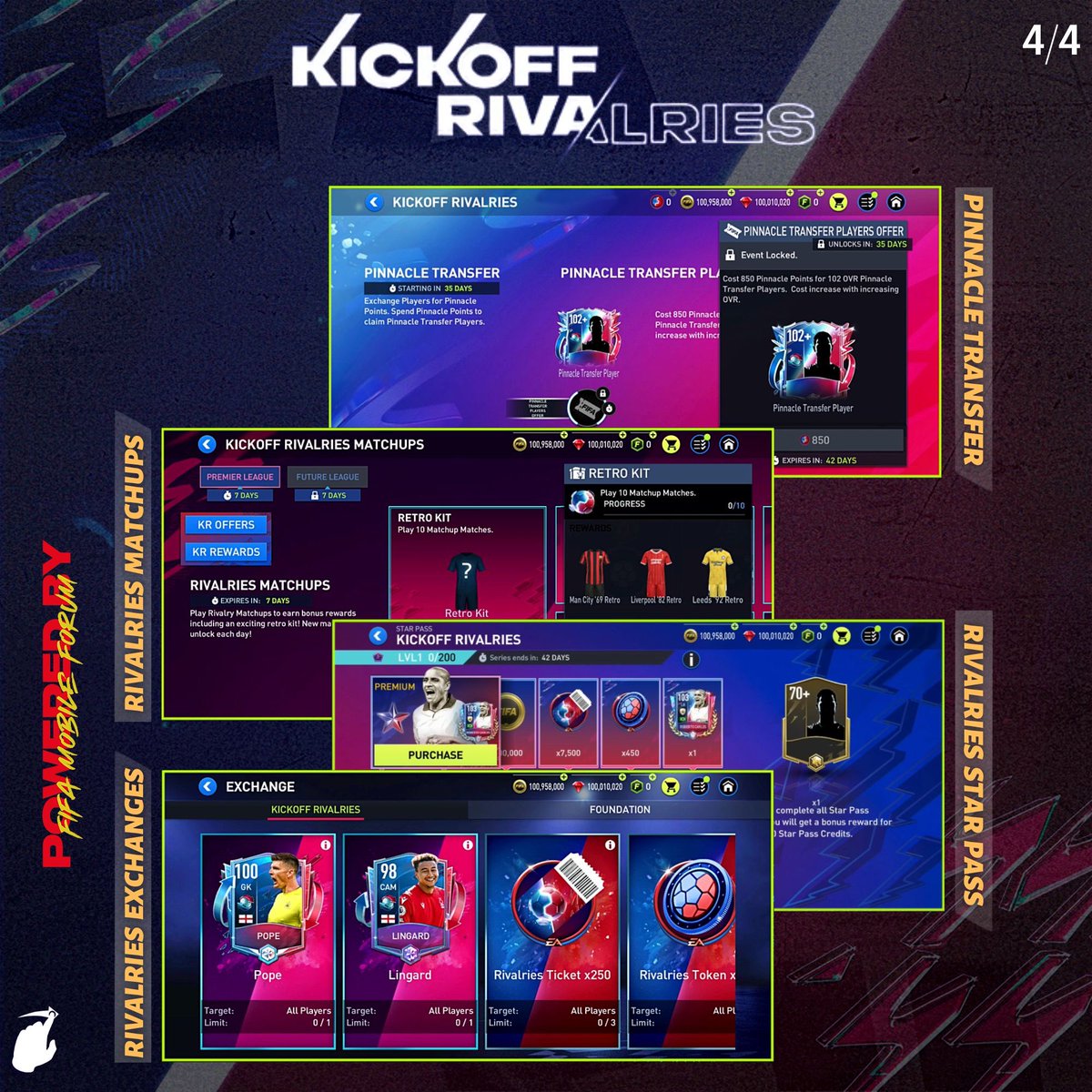 EAFCMobileForum's tweet photo. Key Information from the EA Live Twitch Stream on the NEW KickOff Rivalries Event! 👀📝 https://t.co/BBpCtP6ehK