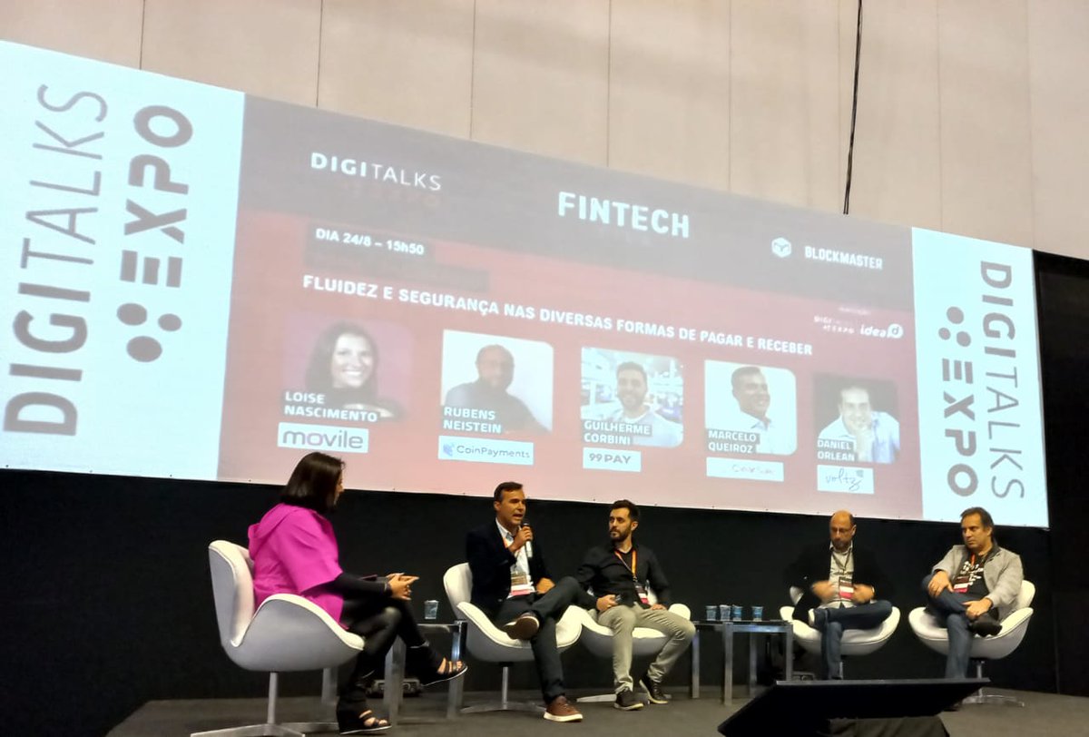 clearsale's tweet photo. ClearSale marca presença no #DigitalksExpo e #FintechView. Nosso Head de Estratégia de Mercado, Marcelo Queiroz, se juntou a um grande time de painelistas para falar sobre a fluidez e segurança nas diversas formas de pagar e receber. https://t.co/KrcyTqtC4O