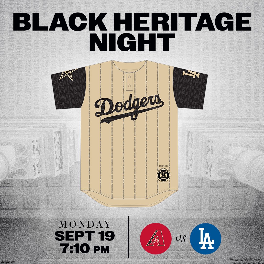 Top-selling Item] 2022-23 Black Heritage Night Los Angeles Dodgers