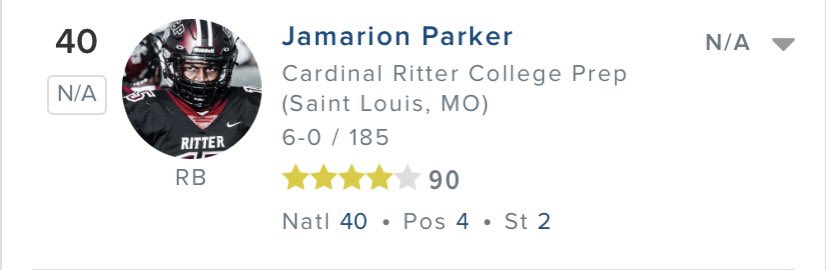 JAMARIONPARKER_'s tweet photo. AGTG Truly Blessed &amp; Thankful to be Ranked Top 40 by 247 Sports in the 2025 Class Overall &amp; Currently ranked 4th as a RB! #GodIsInControl  @DemetricDWarren @SWiltfong247 @ChadSimmons_ @JoshHelmholdt @MohrRecruiting @AllenTrieu @Rivals_Clint @adamgorney  @BrennanSpain https://t.co/inFkHEOtg8