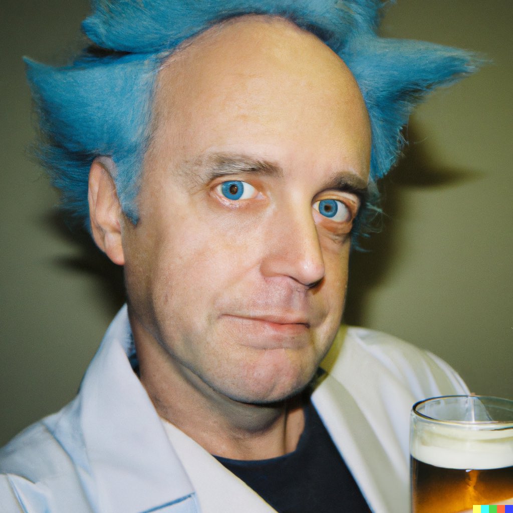 maddhatt3r2's tweet photo. Told #dalle to make a photo of real life Rick Sanchez from Rick and Morty. I like how it turned out! https://t.co/N00yvJMNfH