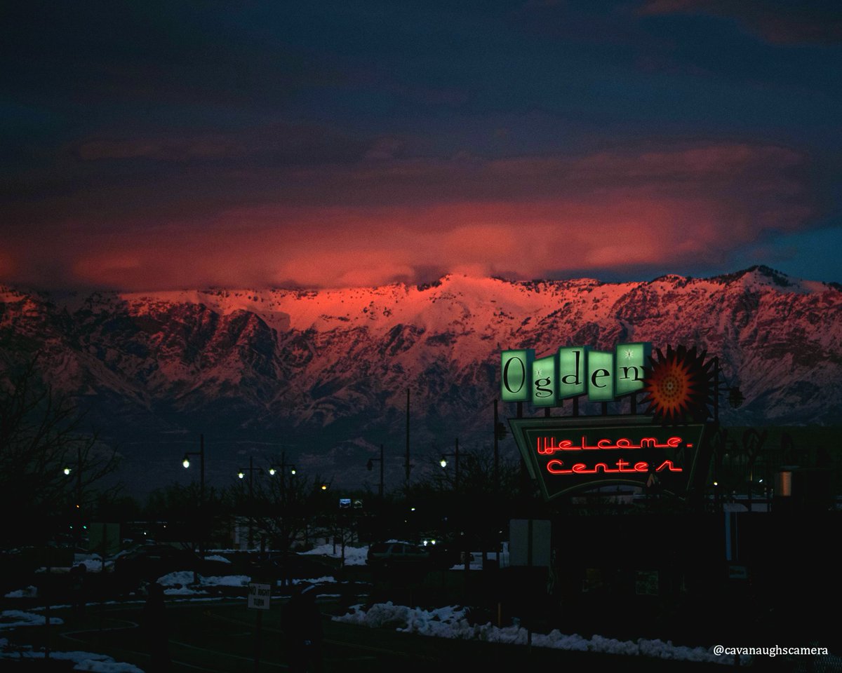 Welcome to Ogden, please enjoy the sunsets