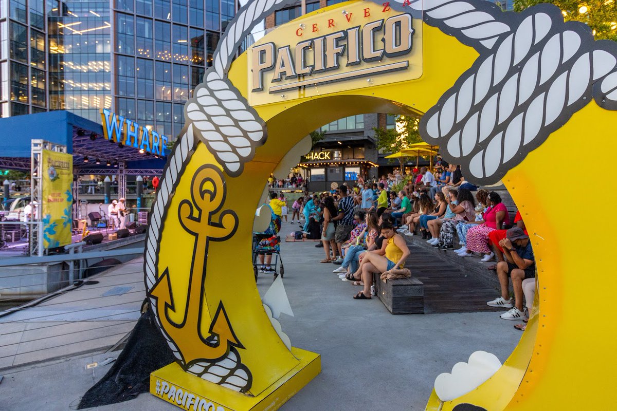 TheWharfDC's tweet photo. There's only two more #RocktheDock concerts at #TheWharfDC this summer. Join us tonight on #TransitPier at 7pm for our free live concert by @TurtleRecall. The local band will play your favorite mashups of top 40, rock, 90s, oldies, and country—they can sing it all! 🎵 https://t.co/jC0TfTSqEO