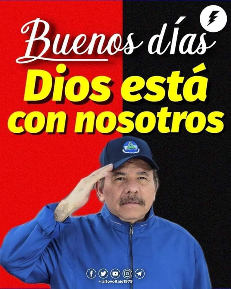 #PatriaBenditaYLibre feliz miércoles <a href="/MelenHernandez/">Luis Hernandez Melen</a> <a href="/CTipitapa/">ComunicacionTipitapa</a> <a href="/MauRamirez1907/">Maria Auxiliadora Castillo Ramirez</a> <a href="/Aldo_Chav/">Aldo Chavarria</a>