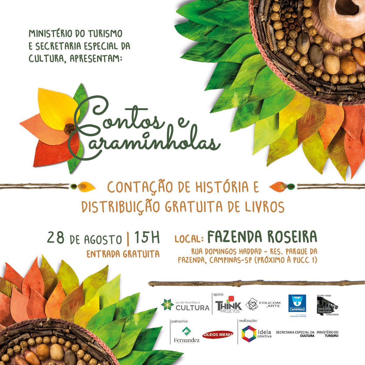 LeviKaique's tweet photo. 🚨ATENÇÃO PESSOAL DE CAMPINAS 🚨

O lançamento do livro com um conto meu vai acontecer no próximo domingo dia 28 na Fazenda Roseira em Campinas. 

Com entrada gratuita e distribuição gratuita do livro. 

Eu estarei lá, quem puder comparecer vai ser um um prazer ❤️ https://t.co/oRTVukpHXv