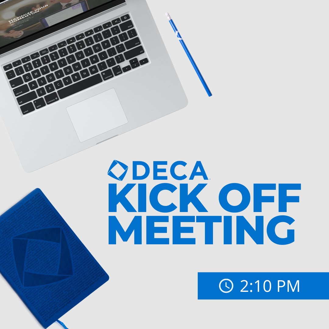 Our first meeting is today! Room 109. #nthcinspire