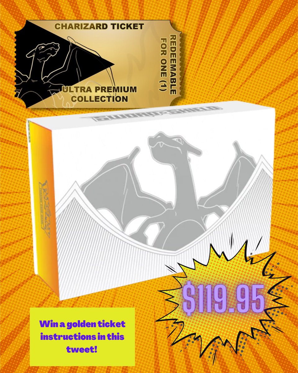 Our UPC informational site is live! Go learn all about how you can secure your own UPC for $119.95!

Win a golden ticket guaranteed pre-order voucher, how to enter:

1. Tag 2 other collectors in a reply
2. Retweet &amp; Follow

Drawing winner October 27th!
#pokemon #pokemontcg