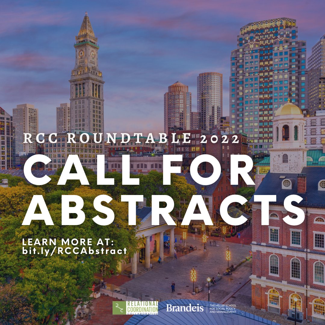 TheHellerSchool's tweet photo. The @relationalcoord #RCCRoundtable2022 is an excellent resource for researchers and practitioners to come together and share ideas. We welcome you to join us this year! Learn more and submit your abstract at https://t.co/2u1OVqNHZ5 https://t.co/s1BWOEEXGs