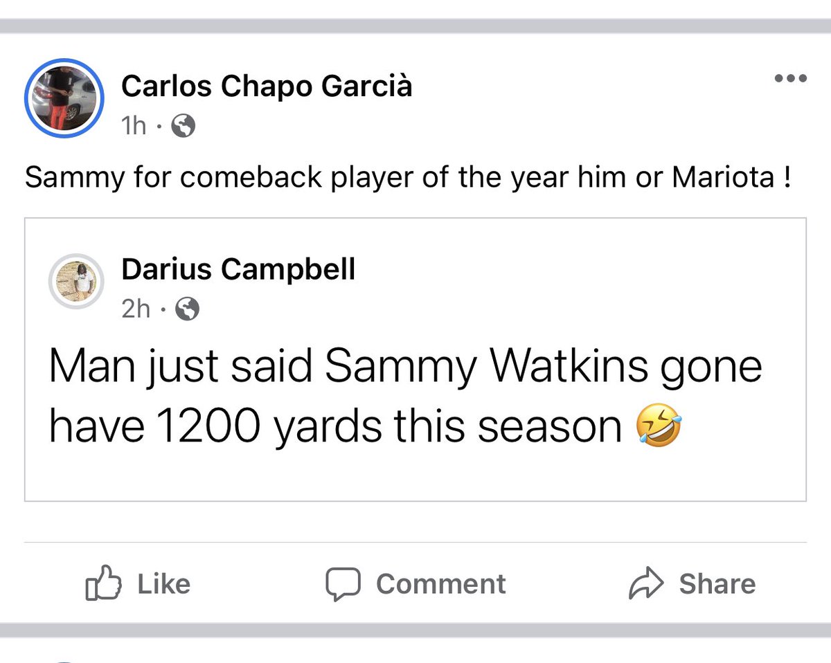 StayFocus_Jones's tweet photo. @sammywatkins make this guy eat these words . I’m with you bro 💪🏾 https://t.co/dkDRbmw2kV