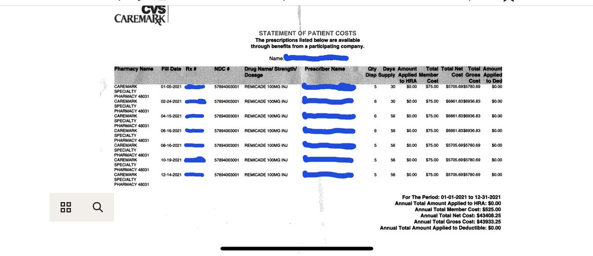Nenaadvocacy's tweet photo. Try #PBM>3X as much. #Remicade J1745. Attached. @UPS employer and its employees will be best served discussing “cost savings” mandates with @CSROAdvocacy than with #PBM @CVSHealthPBM @CVSHealth @KarenSLynch #CVS #PatientsOverParties @medpagetoday @joycefr @pcmanet #whitebagging https://t.co/0cf5Z1v0J4