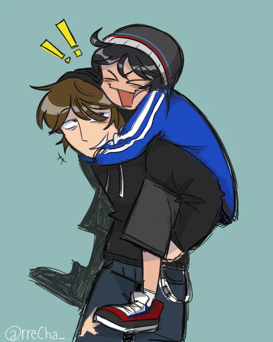 Dibujo wholesome pq veo mucho angst en el tl y me da hueva zzzz #Karmalart #quackityfanart #luzufanart 