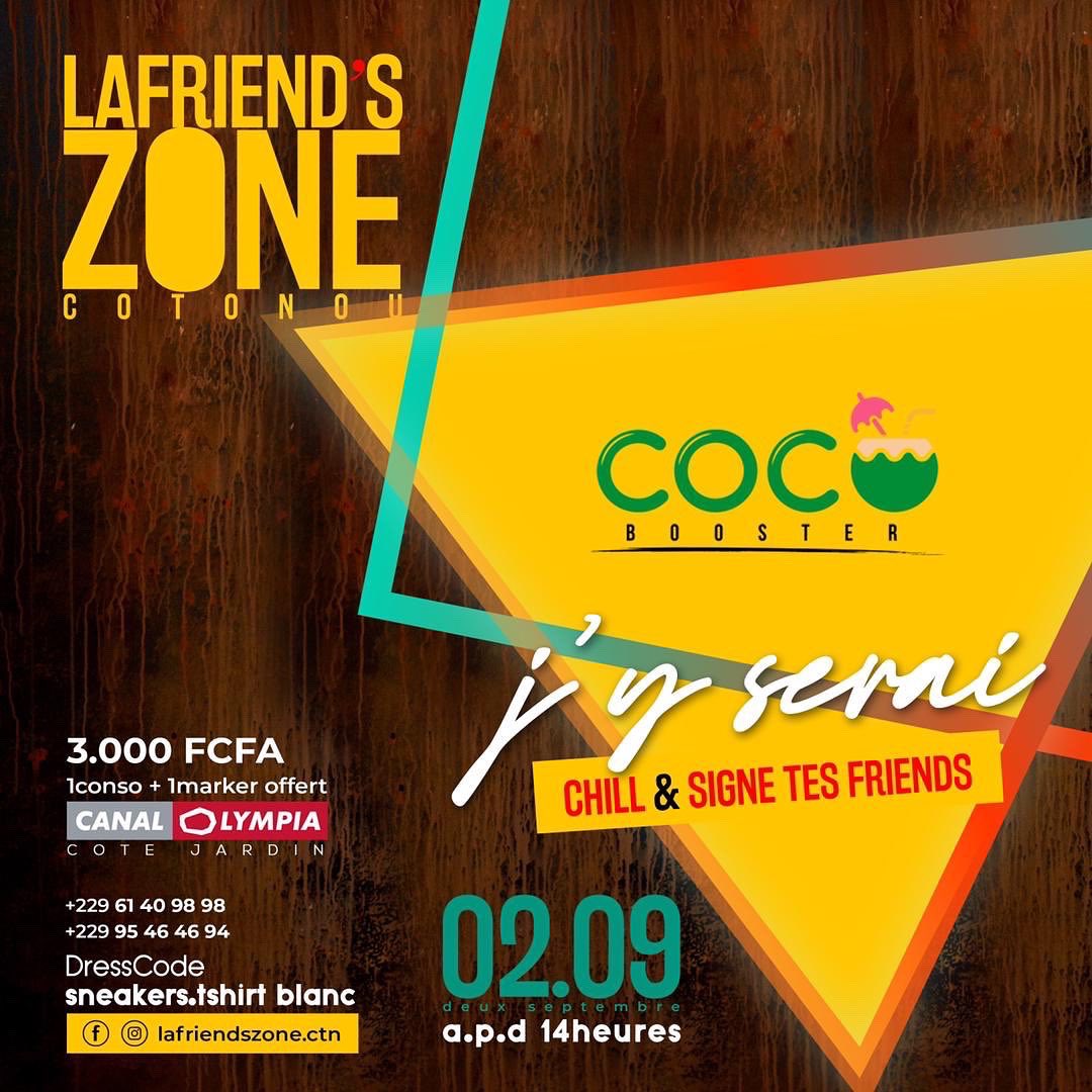 BusinessBenin's tweet photo. Best of best… Ils seront tous là, chill &amp; signe tes friends 🔥 

Commande ton PASS au : (+229) 61409898 / 95464694

Facebook / Instagram : @Lafriendszone.ctn

#LaFriendsZoneCtn #Cotonou https://t.co/sSy0F2F9eh