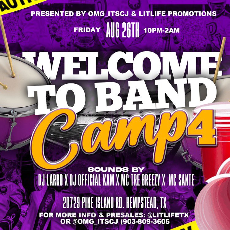 LiTLiFeTx's tweet photo. -THIS FRIDAY WE TURNING PV
 ✨✨ #LiTLiFe ✨✨

(#WelcomeToBandcamp4) #WTBC4

-LIVEST DJ’s 
-LIVEST MCS
-HOTTEST BADDIES
-FREE DRINKS 
Plan Accordingly ✍🏽
#TXSU #pvamu23 #pv22 #Pv26 #Pv25 #Pvamu26 #PantherPride   #Pv24 #PVAMU https://t.co/2S7Bl7vkAN