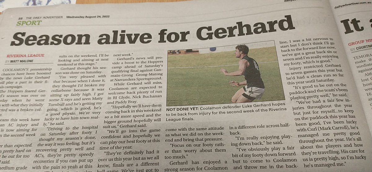 Good news G Bang all the best <a href="/GerhardLuke/">Luke Gerhard</a>