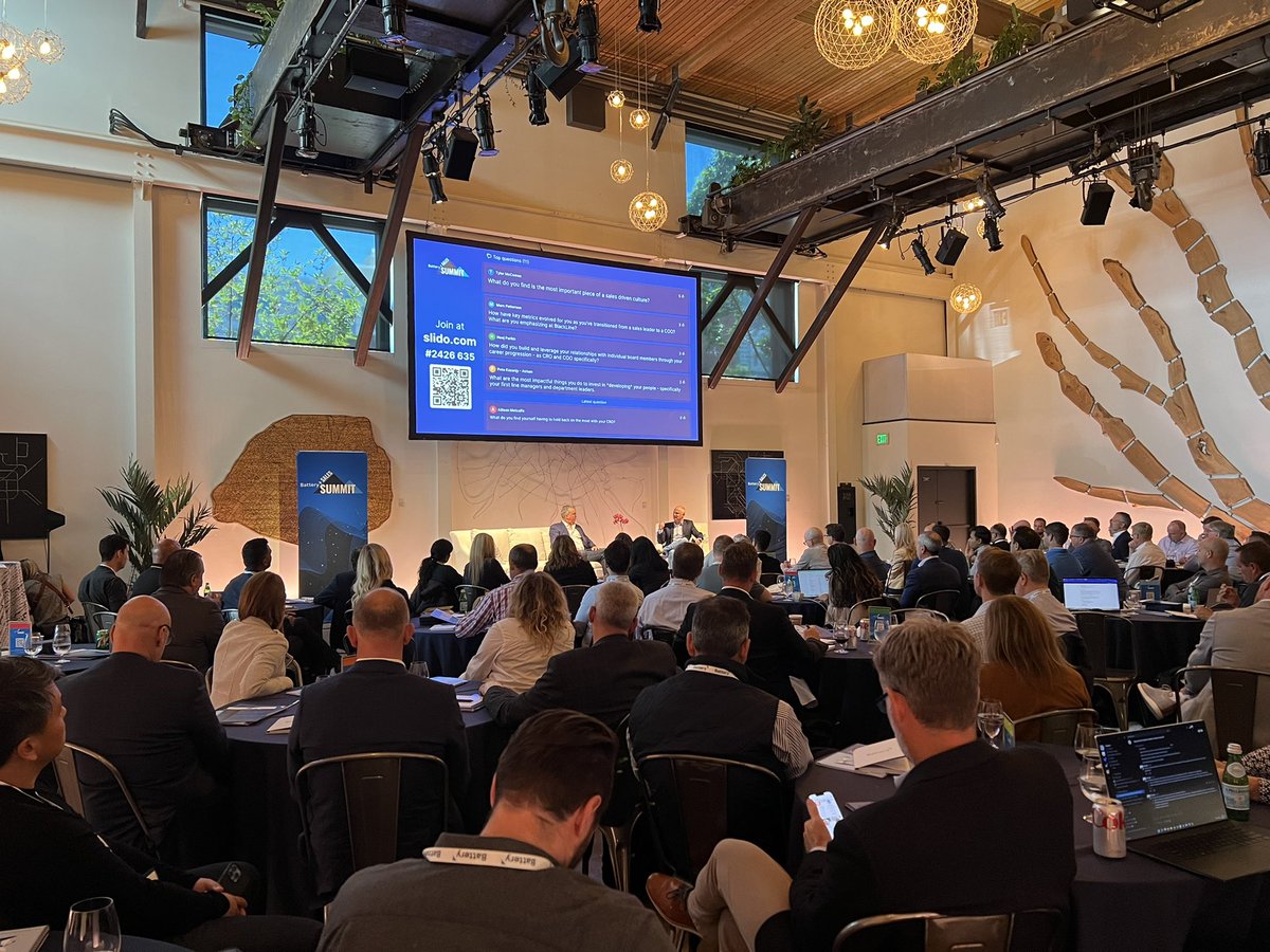 raycarroll55's tweet photo. Excited to be out and about sharing some learnings w some great sales leaders at the @BatteryVentures Sales Summit! #BatterySalesSummit https://t.co/3bEMpiLCUH