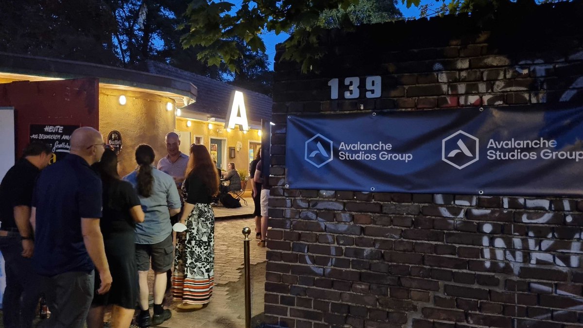 RavenboundGame's tweet photo. They work hard, they play hard! The @AvalancheSweden team are celebrating an amazing kickoff to #gamescom2022 with their very own Nordic Party! https://t.co/C3wiZPYH1a