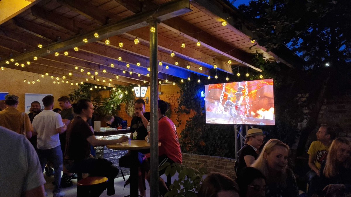 RavenboundGame's tweet photo. They work hard, they play hard! The @AvalancheSweden team are celebrating an amazing kickoff to #gamescom2022 with their very own Nordic Party! https://t.co/C3wiZPYH1a