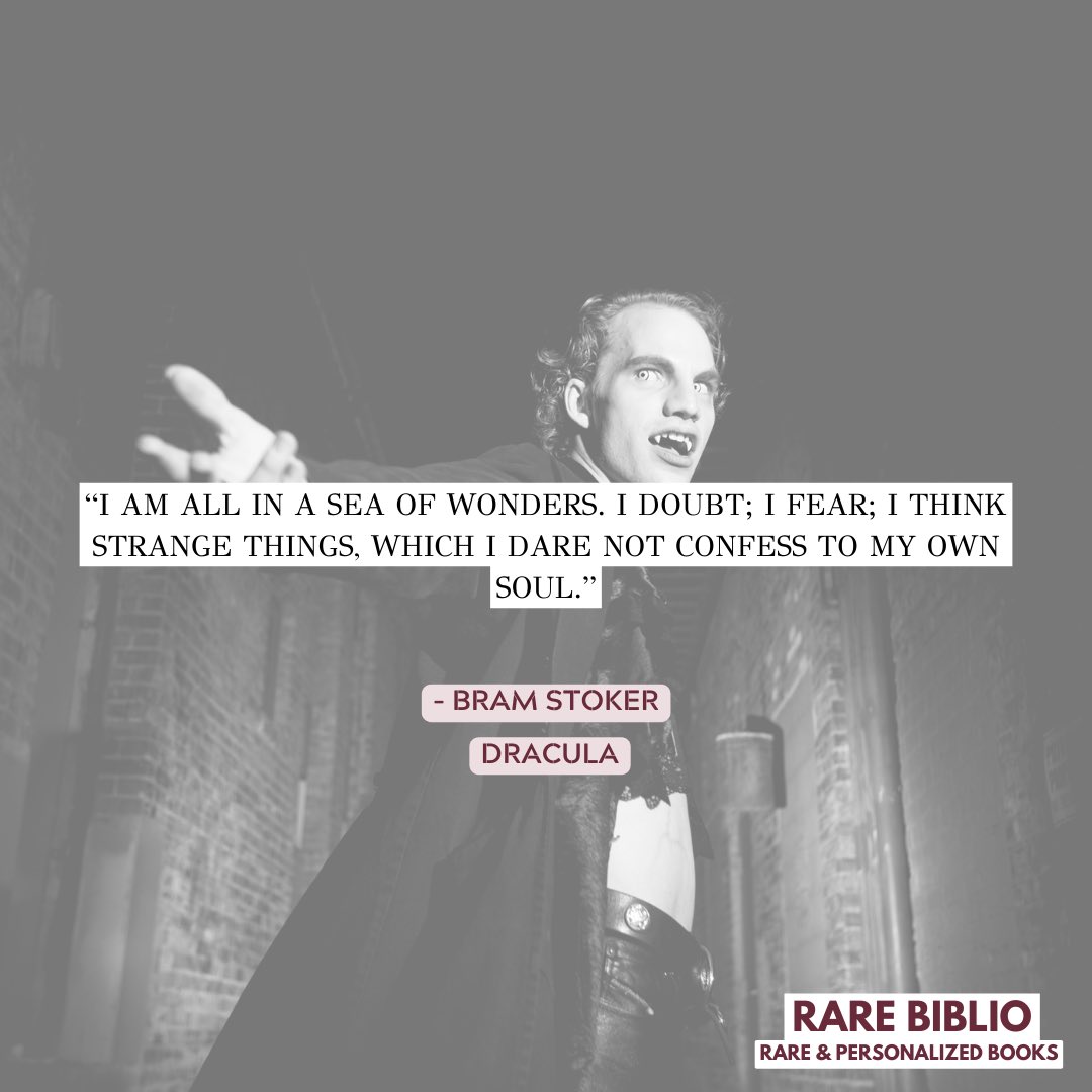 RareBiblio's tweet photo. Quote of the day ✍️
.
.
.
.
.
#dracula #bramstroke #quoteoftheday #quotes #quotesdaily #quotesaboutlife #quotesforyou #rarebiblio #rarebooks #customizedbooks https://t.co/2MGxpvb2Fy
