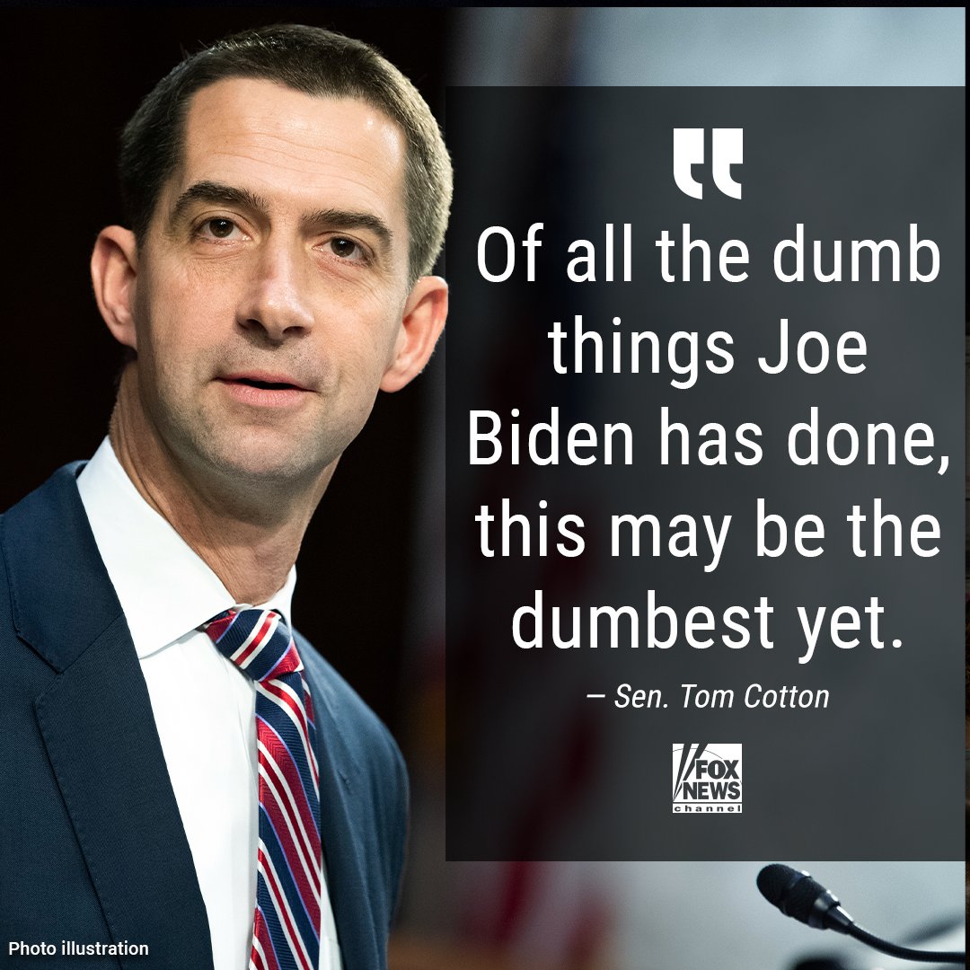 FoxNews's tweet photo. ‘STIFF COMPETITION’: @TomCottonAR tears into Biden for making American taxpayers foot the bill for his student loan handouts. https://t.co/u6xx3n1ljd https://t.co/06nEunFefz