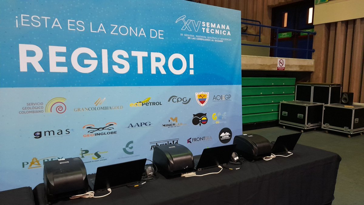 Sinergialog's tweet photo. Somos expertos en generar experiencias inolvidables. Está vez estuvimos presente con un puesto de registro y acreditación en la XV Semana Técnica de Geología, ingeniería Geológica y Geociencias.  

¿Ya tienes claro eso que quieres hacer en tu evento? ¡Te ayudamos! 📲 304 399 4432 https://t.co/QnEMI0sQtg